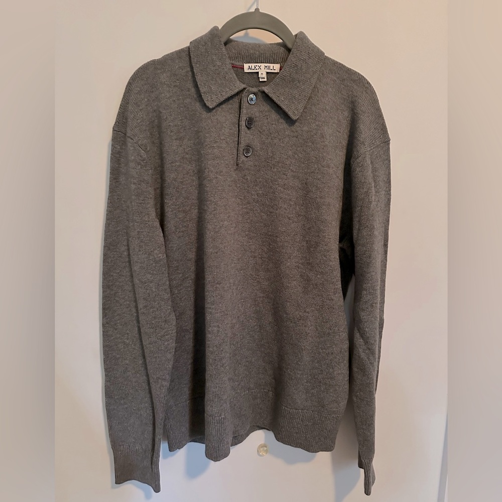 Alex Mill Merino Wool Polo Sweater